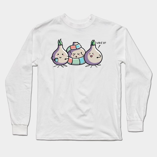 Kawaii Cute Spring Bulbs Long Sleeve T-Shirt by freeves